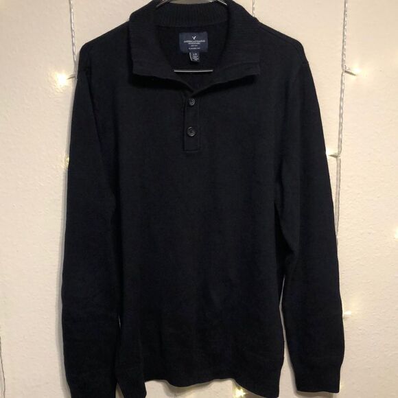 American Eagle Navy Blue Sweater Size Large - Picture 1 of 7